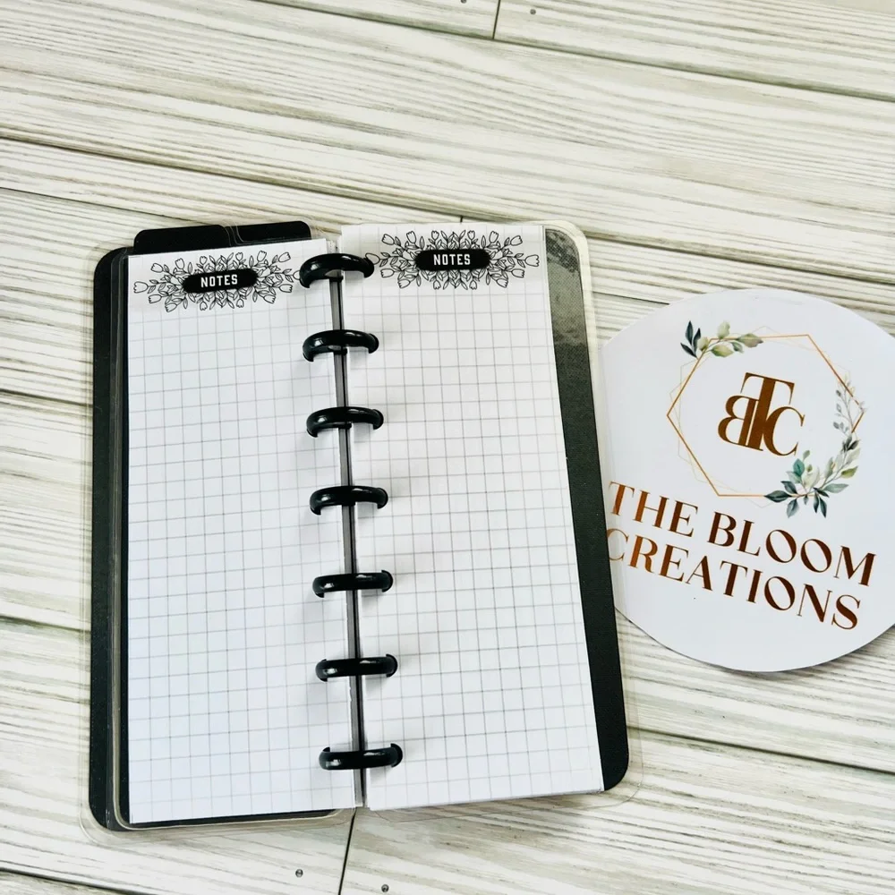 Happy planner daily notes Skinny mini size Fierce woman leopard cheetah